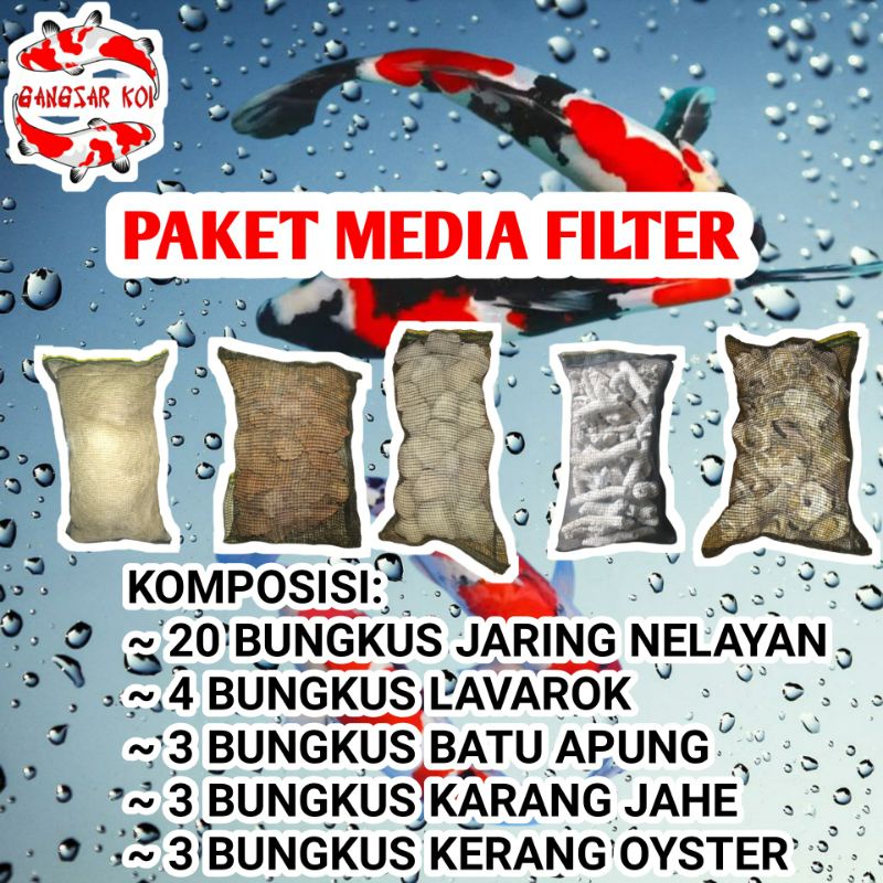 paket lengkap media filter kolam ikan koi penjernih air kolam terlengkap