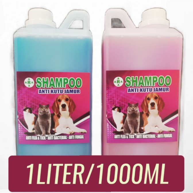 shampo kucing anjing 1000ML anti kutu dan jamur