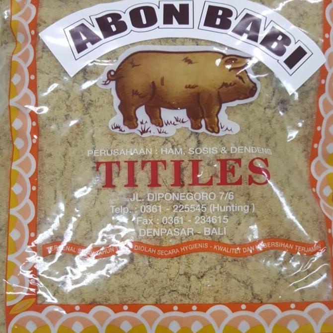 

Abon Babi Titiles Bali 500gr