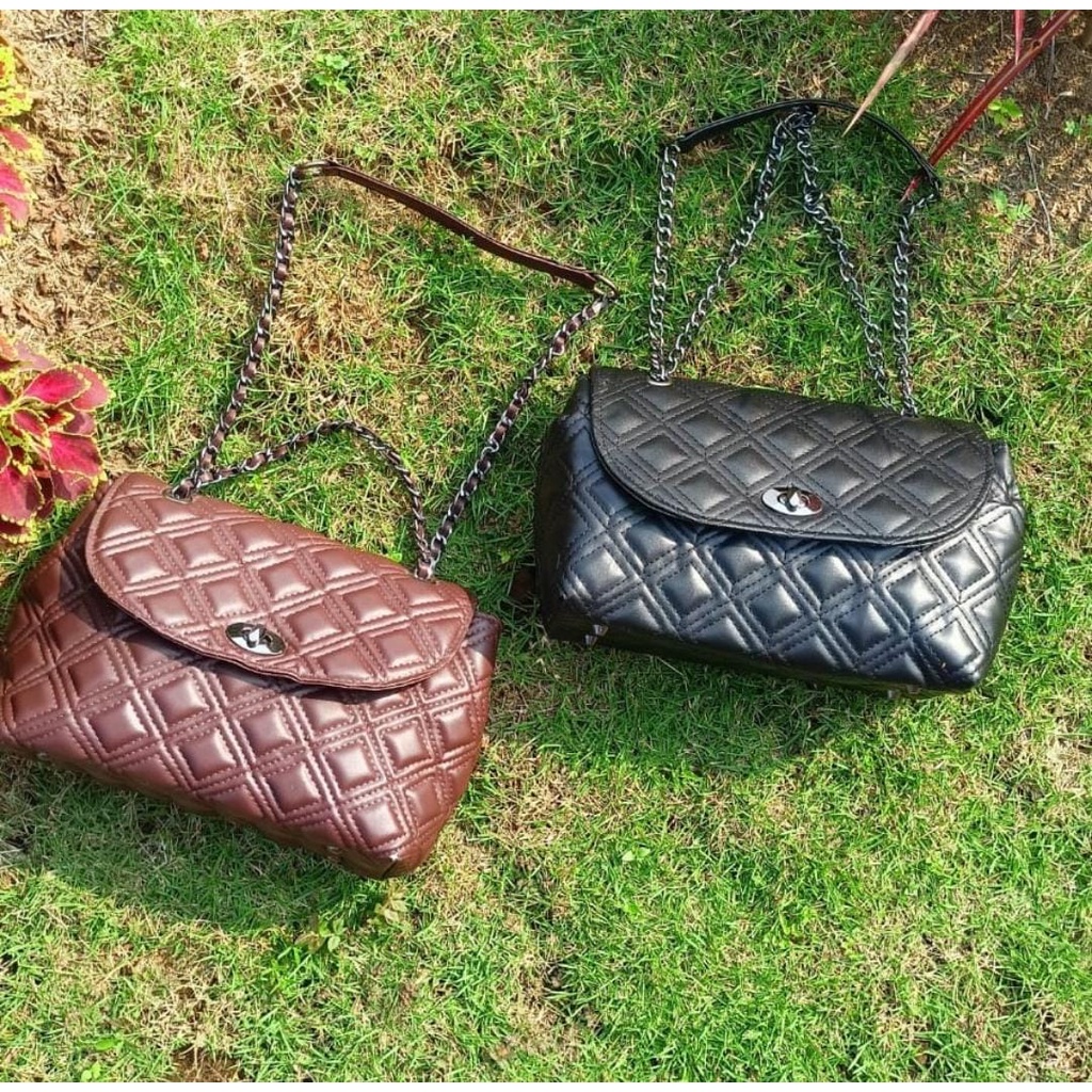 #IDH FASHION# Slingbag Wanita ELEGANT!! Tas selempang, tas bahu tali rantai ulir  wanita tas fashion tas cantik tas kekinian