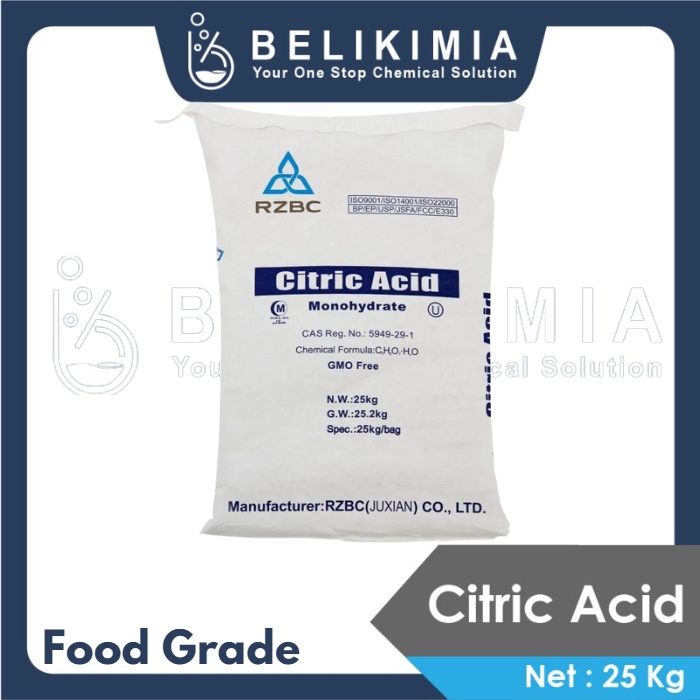 Citric / Asam Sitrat / Asam Sitrun / Citrun Food Grade 25 Kg