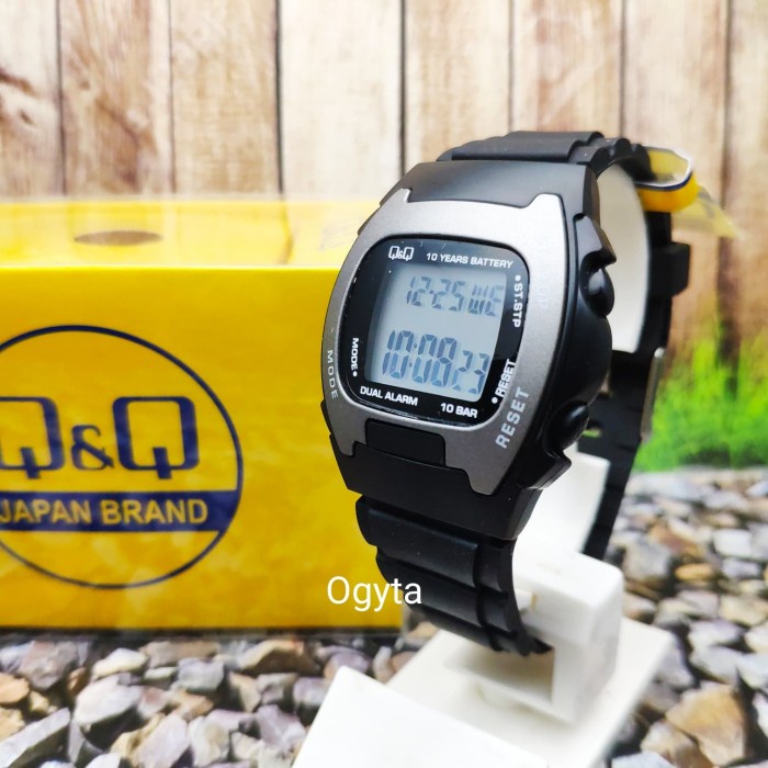 Q&Q Qq Qnq Digital Jam Tangan Original Mac5P110Y Black