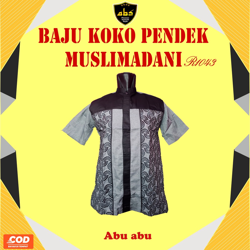 KOKO PENDEK MUSLIMADANI / KOKO MOTIF / KOKO MUSLIM /  BAJU MUSLIM  / KOKO BORDIR