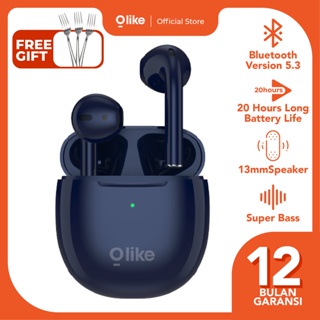 Olike headset bluetooth earphone wireless tws bluetooth 5.3  20 Play Hours Time 20 fitur Touch Control EJ1