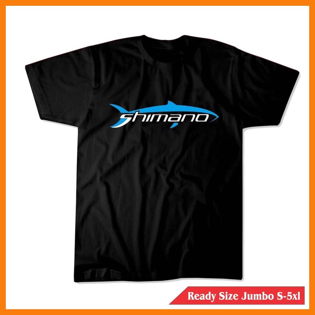 KAOS SHIMANO LOGO HIU MANCING MANIA JUMBO ALL SIZE S M L XL XXL XXXL XXXXL XXXXXL JUMBO
