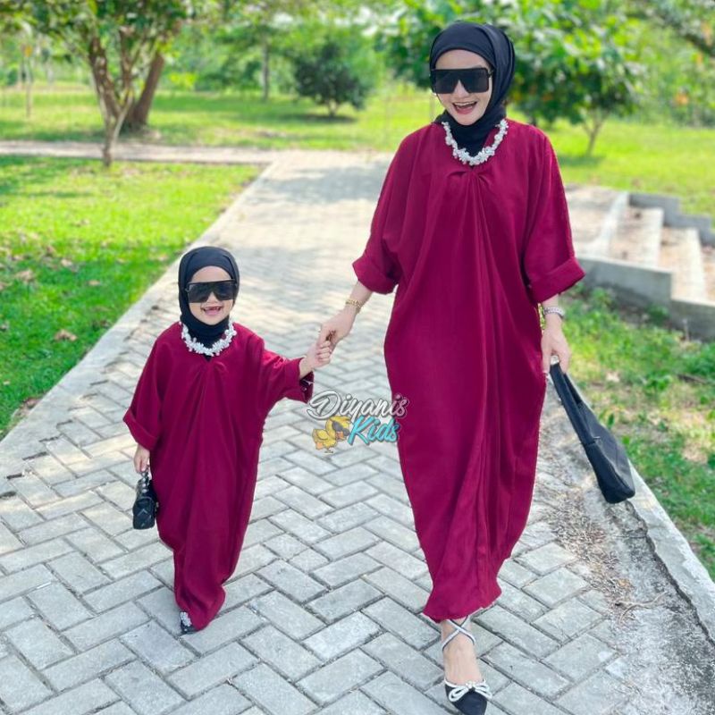 NAJWA KAFTAN- Kaftan ibu dan anak bahan crincle airflow