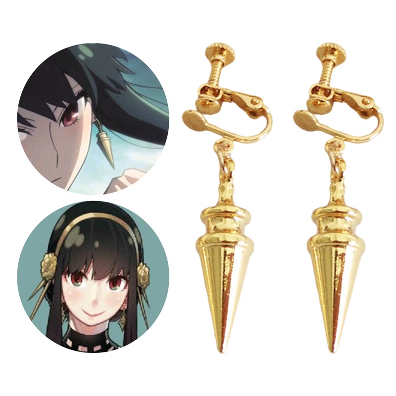 SXF001  – Anting Tindik / Jepit Spy x Family Yor Forger Anime Cosplay Jepang