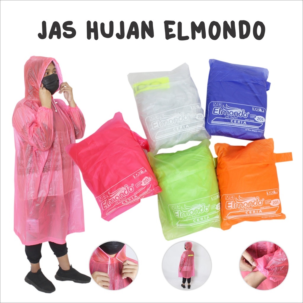 MURAH! Jas hujan poncho lengan murah PVC (Bukan bahan plastik)