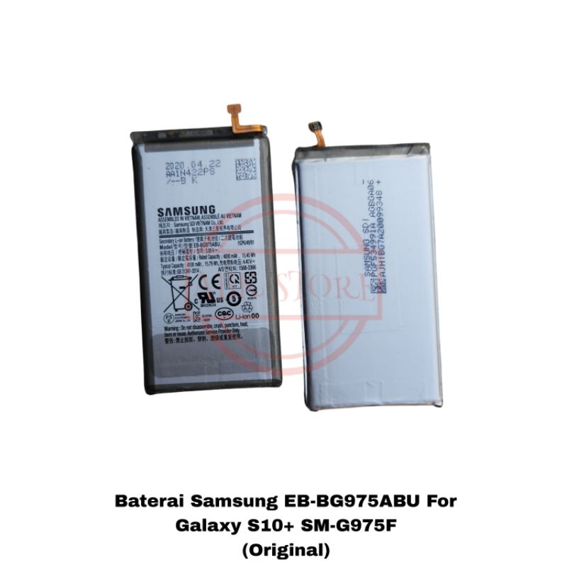 BATRE BATERAI BATTERY SAMSUNG GALAXY S10+ / S10 PLUS SM-G975F EB-BG975ABU ORIGINAL 100%