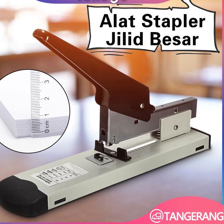 

✭ Penjilidan Kertas Stapler Adjustable Logam Tugas Berat 100 Lembar ✹