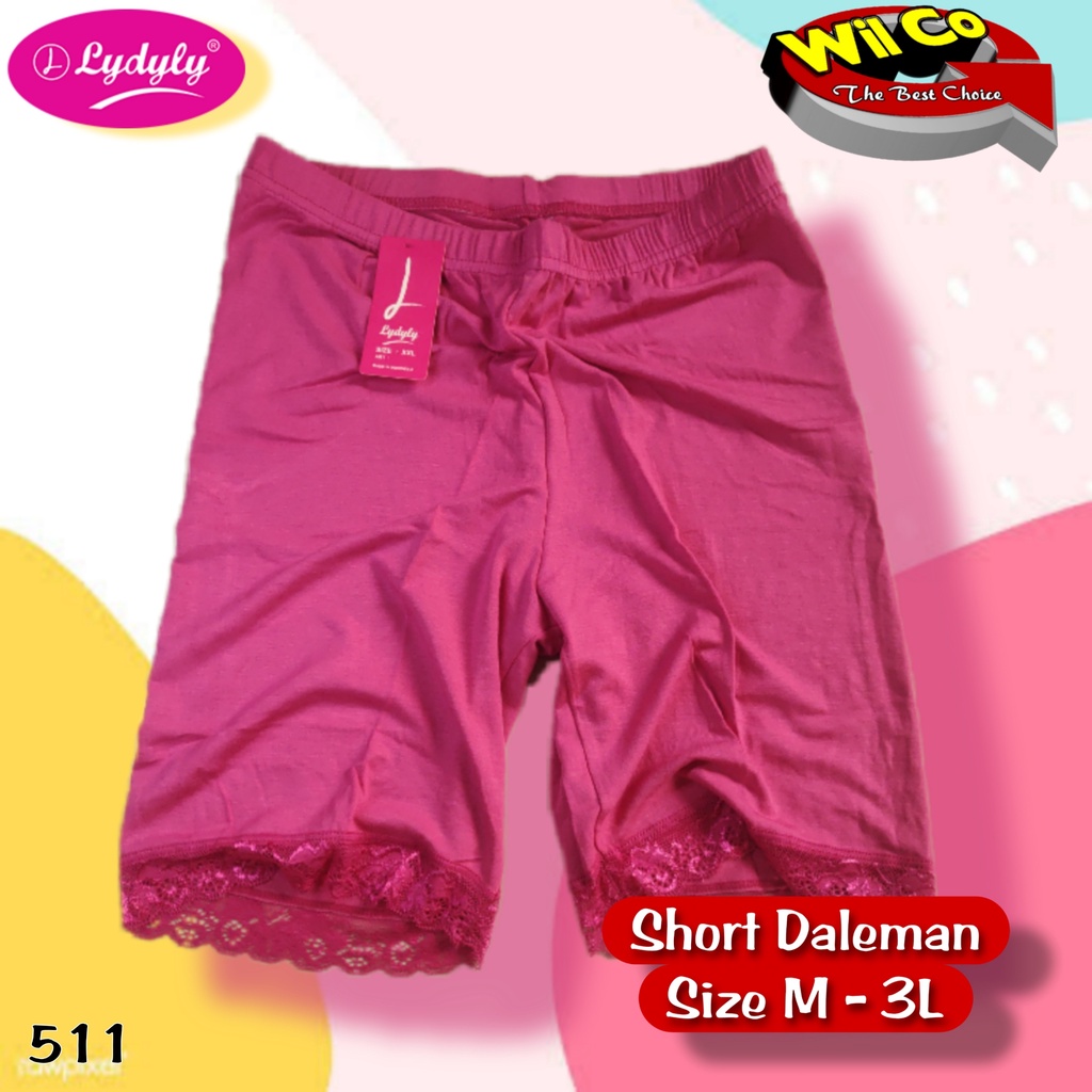 K511 - (Harga Per 1 Potong) SHORTPANTS CELANA DALAM STRETCH PENDEK LYDYLY DEWASA SIZE M - XXL