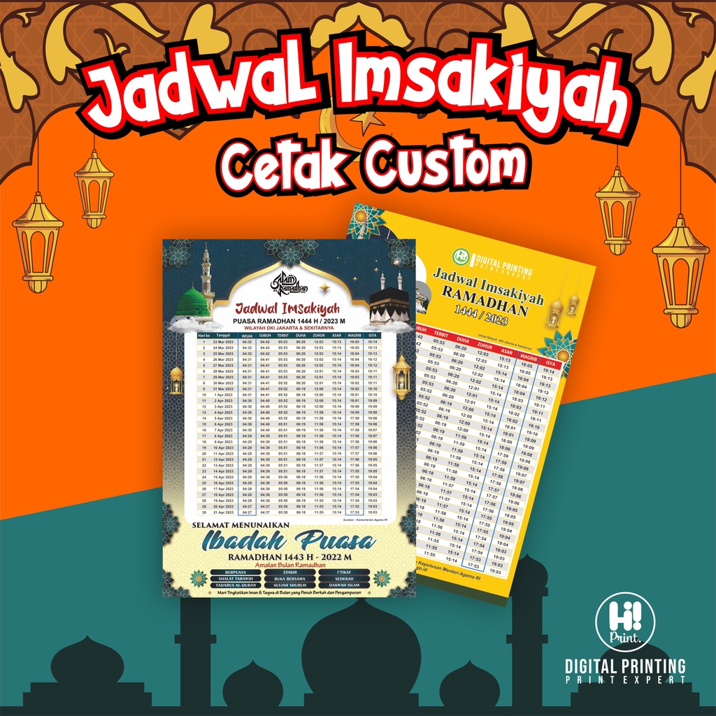 Cetak Jadwal Imsakiyah