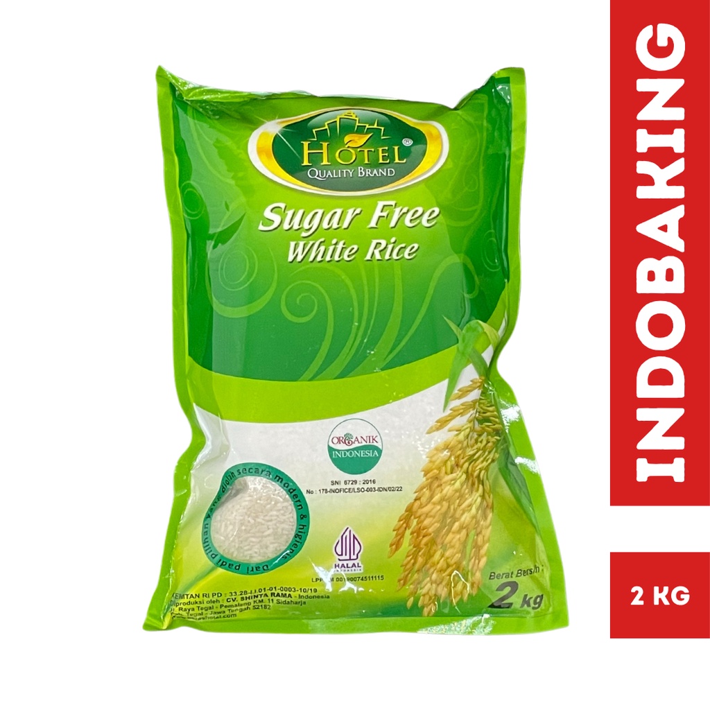 Beras Hotel Sugar Free White Rice Bebas Gula Organik Diabetes 2kg