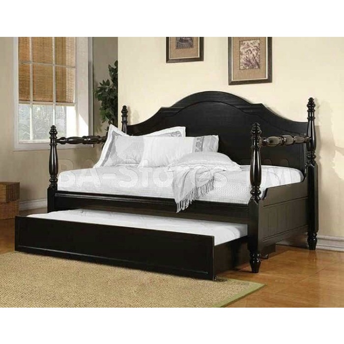 PJ1 tempat tidur anak bayi bed bayi sorong jati natural salak ranjang bayi