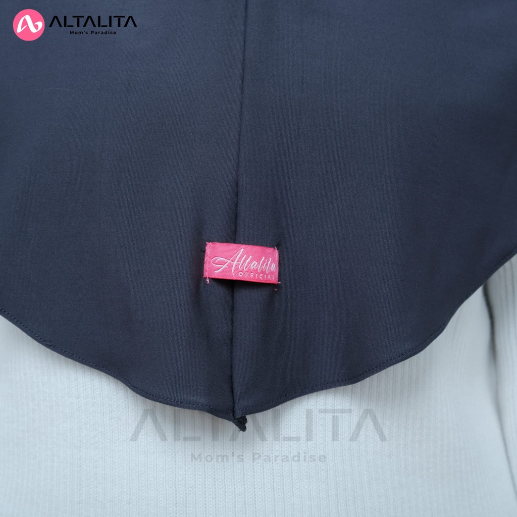 Altalita - Jilbab Bergo Hamidah Penguin Size M Hijab Instan Qaila Jersey Premium Kerudung Sport Menutup Dada Cocok Untuk Sekolah Olahraga Volly Futsal Senam dan Sehari-Hari