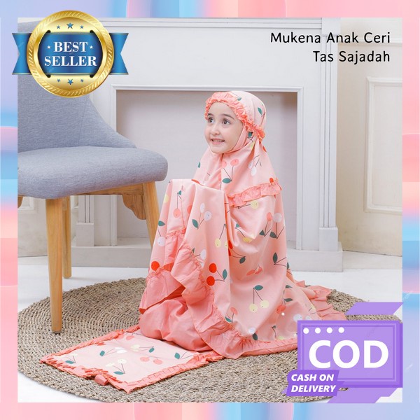Mukenah Pasangan Wanita Dewasa Ibu Remaja Anak Kekinian Terusan Travel Fashion Muslim Lebaran Adem M