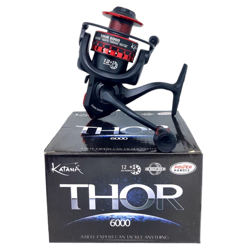 REEL PANCING KATANA THOR UKURAN 1000-6000 POWER HANDLE