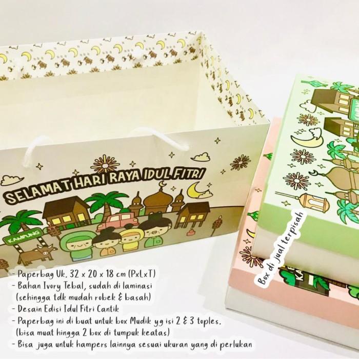 

Paperbag Tema Idul Fitri Mudik Paper Bag Lebaran 32X20X18 Cm Packaging 042