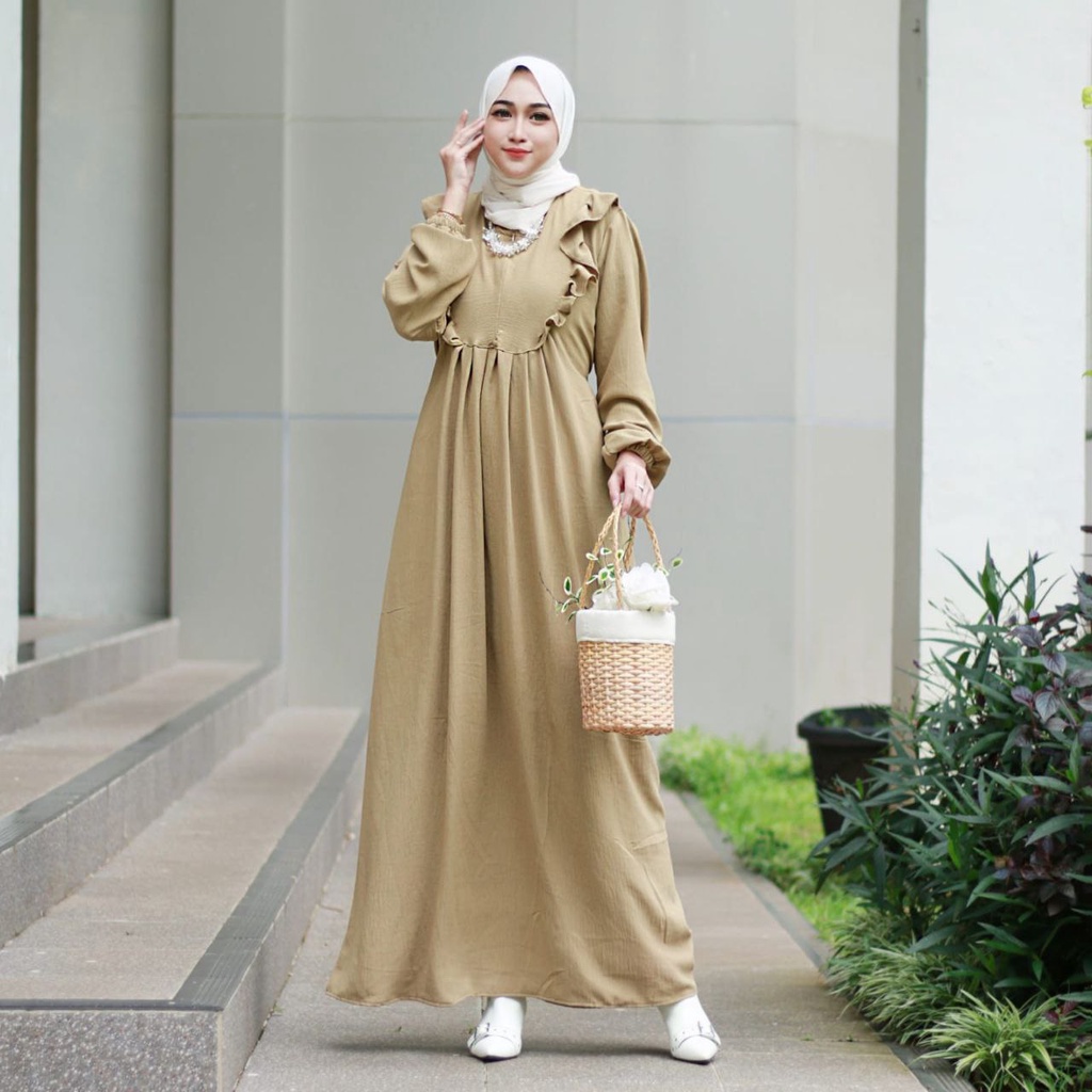 Gamis Rahma Crincle Airflow | SJ Fashion