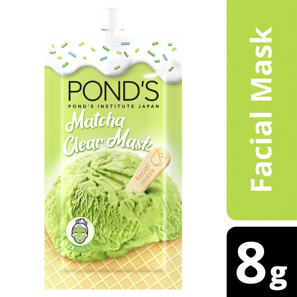 Pond's Matcha Clear Facial Mask 8G