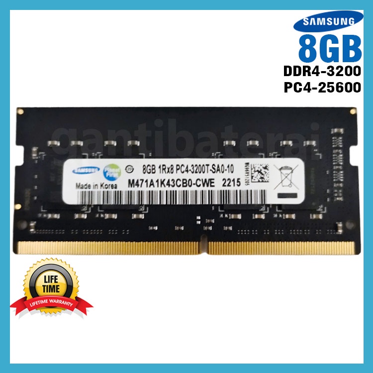 Ram Laptop 8GB DDR4 3200 PC4-25600 Sodimm