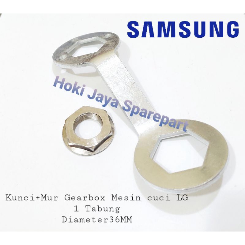 Kunci Gearbox + Mur Gearbox mesin cuci Samsung 1 Tabung / Top Loading 36mm