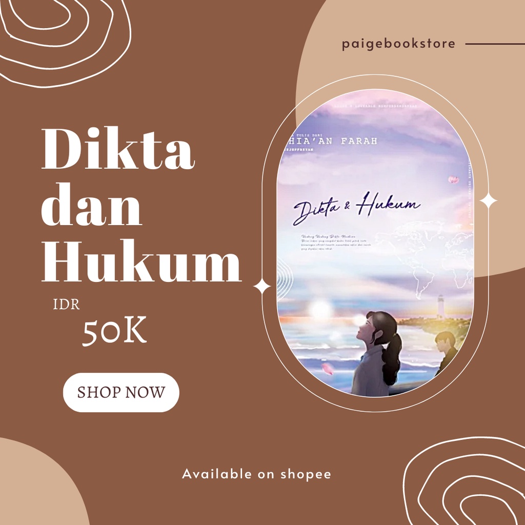 [Acaa] Novel Dikta dan Hukum Murah Original by Dhia'an Farah