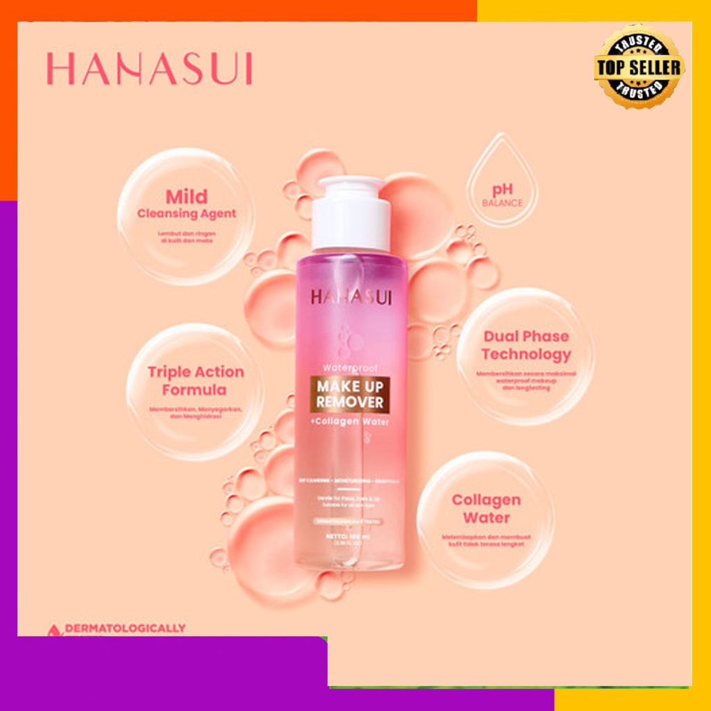 Hanasui Waterproof Make Up Remover + Collagen Water