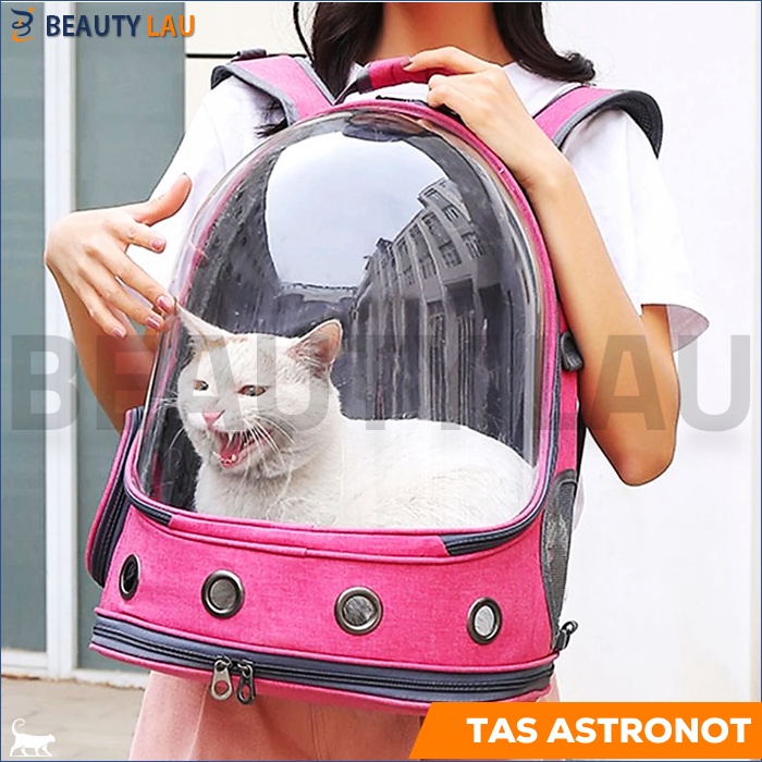 TAS RANSEL KUCING ANJING ASTRONOT TRANSPARAN BESAR PET CARRIER CARIER TAS TRAVEL CARGO GENDONGAN KUCING ANJING