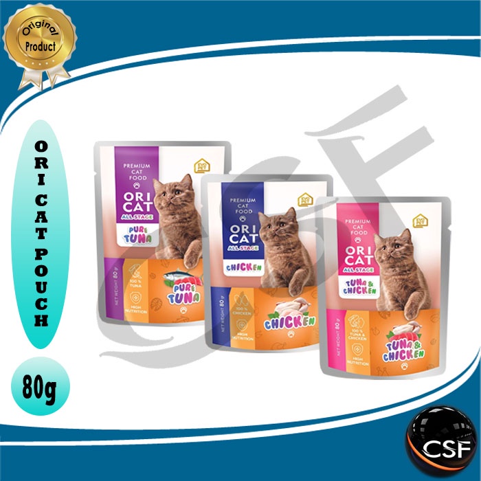 Makanan Kucing Basah ORI CAT Pouch All stage 80gr