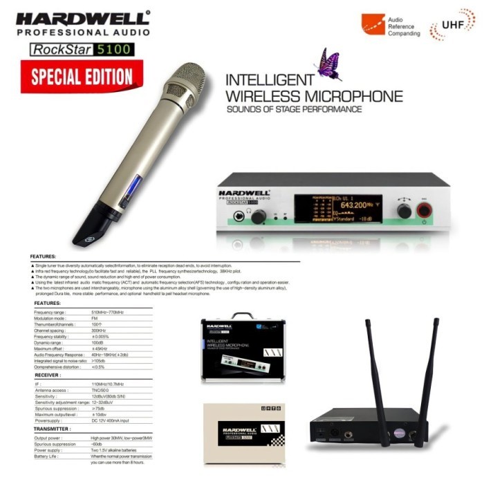 Mic Wireless Hardwell Rockstar 5100 SE / ROCKSTAR-5100 Original SIlver