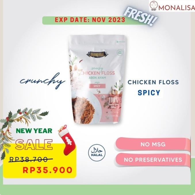 

/////] Grandville Abon Ayam /Crunchy Chicken Floss 100 Gr - Spicy