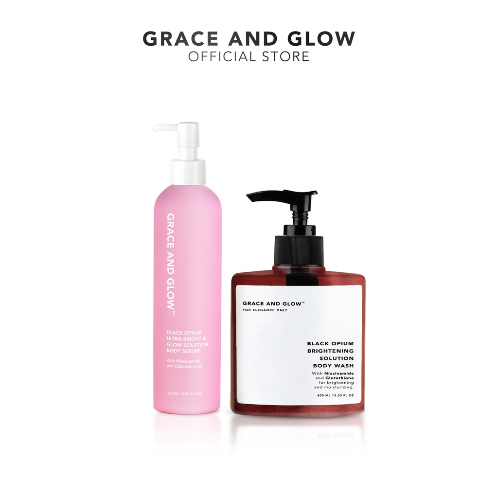 BUNDLE 2IN1 Grace and Glow Brightening Solution Body Wash + Body Serum
