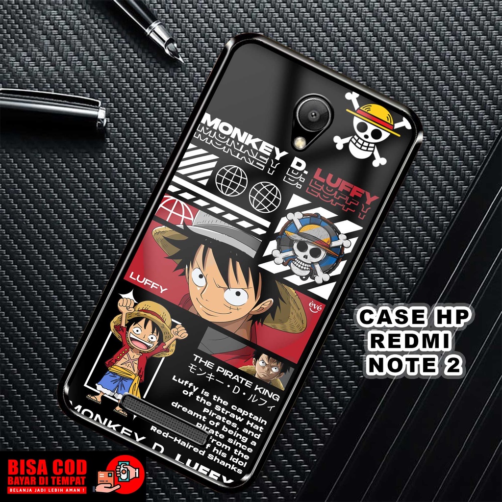 Case Xiaomi Redmi Note 2 MOTIF [OPIECE] TERLARIS Casing Xiaomi Redmi Note 2 BARU Hardcase Glossy Kil