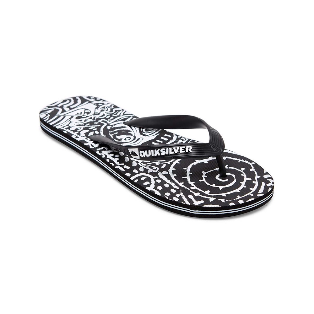 SANDAL QUIKSILVER MOLOKAI ART BLACK WHITE BLACK