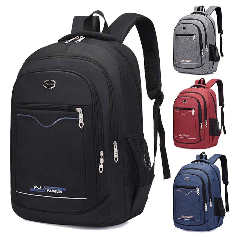 Tas Ransel Laptop Kerja Sekolah Pria Bahan Kanvas Premium Stylish Fashionable Korea