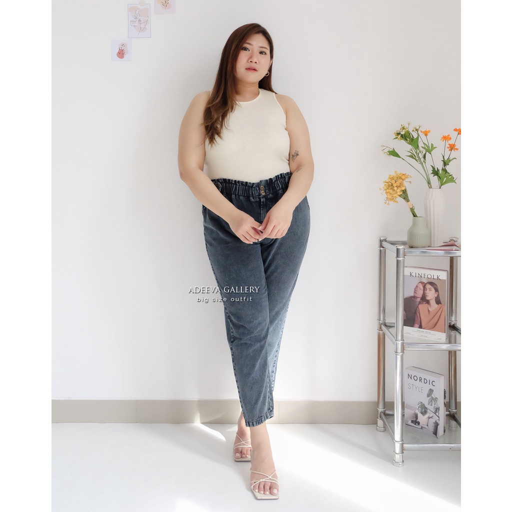 ADEEVA Jenna Pants Celana Jeans Jumbo