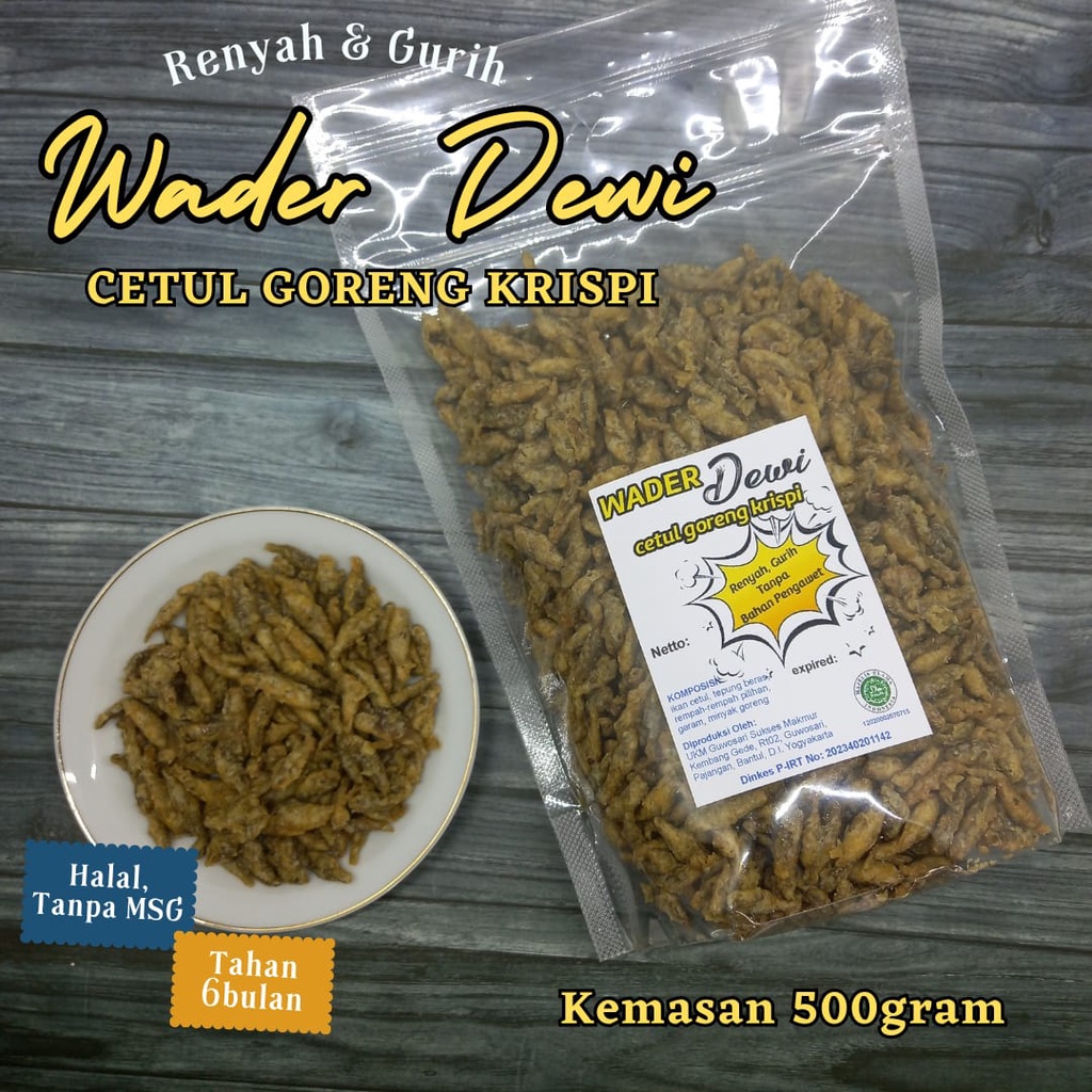 

IKAN CETUL GORENG CRISPY - WADER DEWI 500GRAM