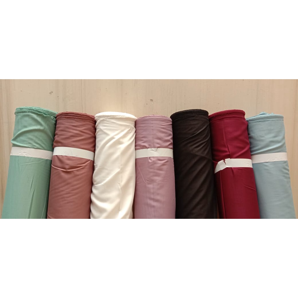 (HARGA PER 0,5 METER) Kain Shakila Premium / Samira Stretch / Syakila Shakilla Sakila Twill Premium