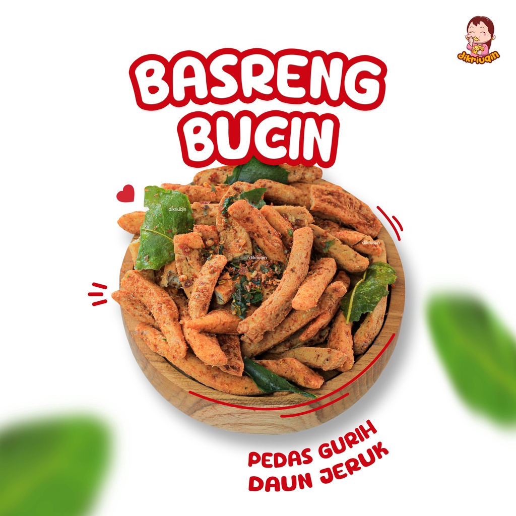 

Basreng Pedas Daun Jeruk isi 67 - 250 gram | Stick Bakso Goreng Kering Pedes by dikriuqin