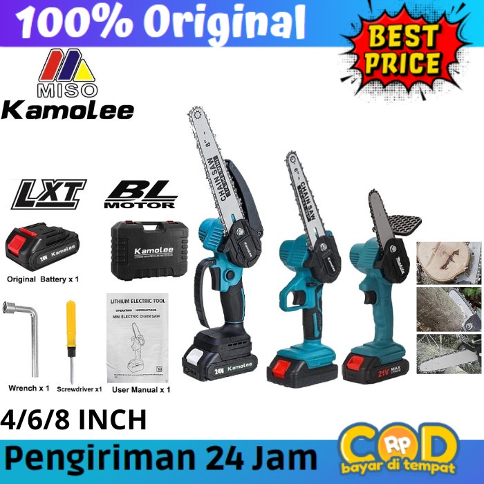 Saw Kamolee-Mesin Gergaji Listrik-Electric Chainsaw-Gergaji Kayu-Jigsaw