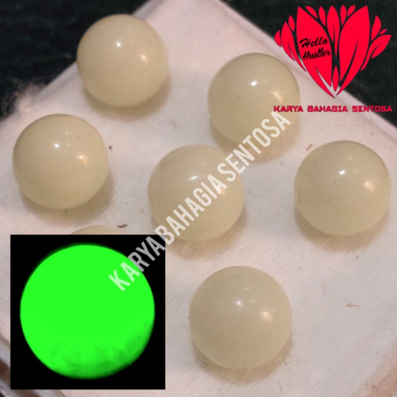 Big Ball Series Batu Permata Nur Sulaiman Menyala Dalam Gelap Bentuk Bulat Bola Ukuran Besar 10 mm C