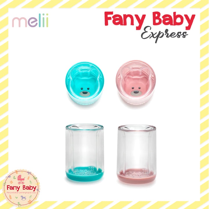 MELII BABY DOUBLE WALLED BEAR CUP 145ML