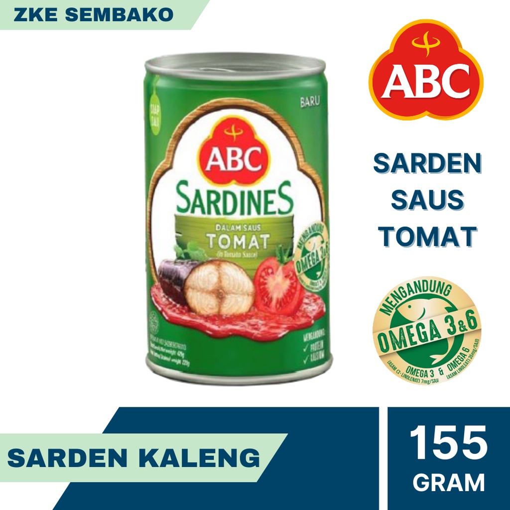 

Abc Sarden Saus Tomat 155gr