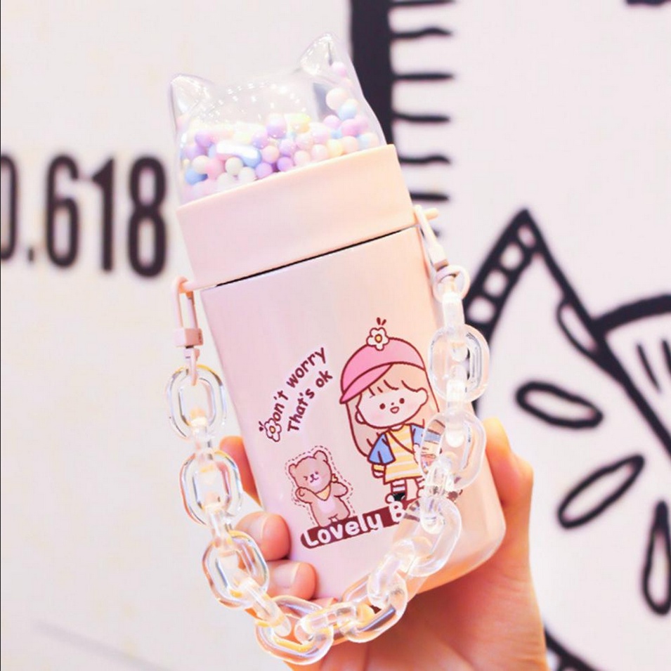 Botol Minum Kepala Karakter Botol Minum Anak Air Botol Anak Karakter 350 ML