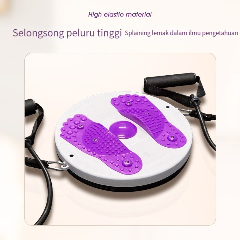 (Dalam Stok, Dikirim Dari Jakarta)Magnetic Trimmer Jogging Body Plate Dilengkapi Dengan Tali Waist Twisting Alat Putar Pinggang / Magnetic Trimmer Jogging Body Plate / ALAT OLAH RAGA / GYM