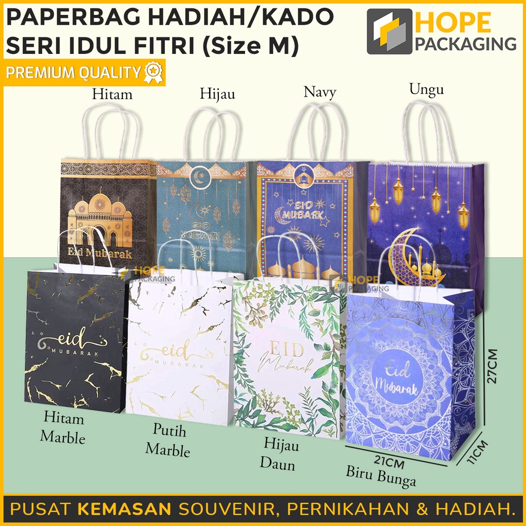 

PaperBag Seri Idul Fitri Size M /Paper Bag Tas Kertas Paperbag Kantong Box/ Packaging Idul Fitri Lebaran/ Tas Hampers Toples Kue Lebaran