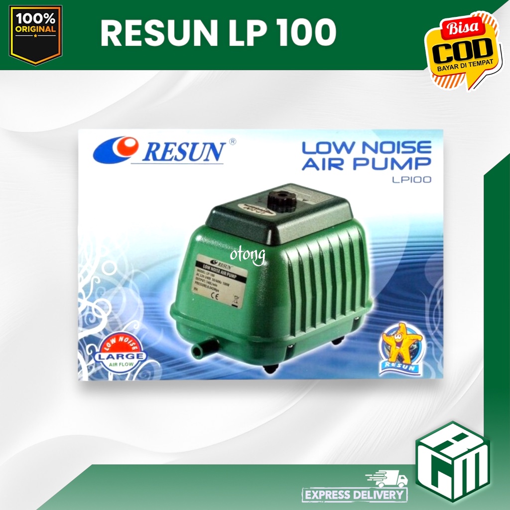 RESUN LP100 LP 100 Air pump aerator mesin pompa udara aquarium kolam