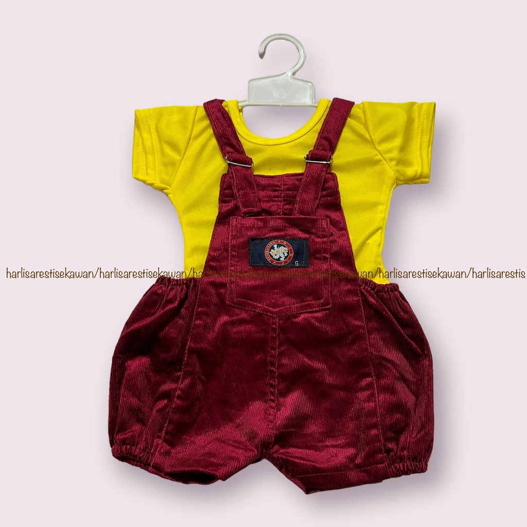 [ 3-9 Bulan ] Overall Anak | Baju Kodok Anak | Jumpsuit Anak - Bradford Overall Unisex - Kadorai dan Levis Materials