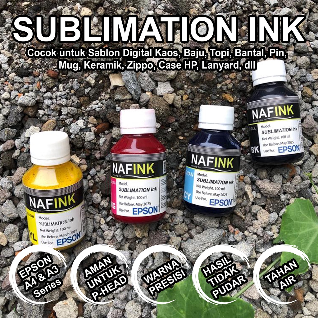 Tinta Sublim Epson NAF Ink Best Quality Ink Epson L series L1300 L1800 L3110 L1110 L300 L310 L120 L2